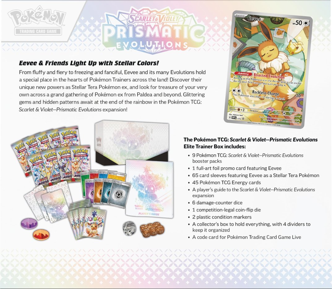 Pokémon - Prismatic Evolutions - Elite Trainer Box