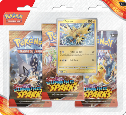 Pokémon - Surging Sparks - 3 Pack Blister