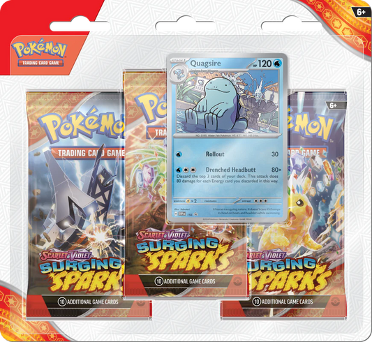 Pokémon - Surging Sparks - 3 Pack Blister