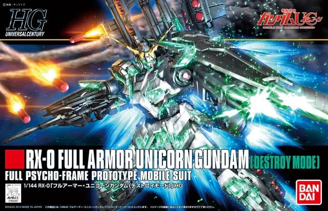 Gunpla - HGUC 1/144 #178 - Full Armor Unicorn Gundam (Destroy Mode)