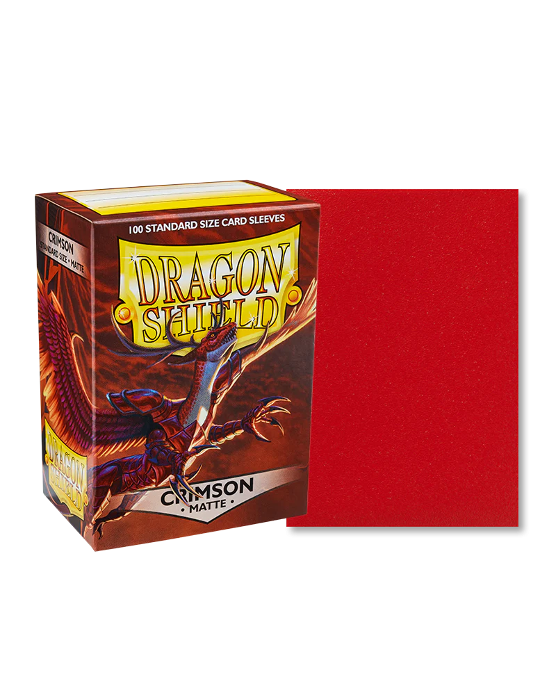 Dragon Shield - Standard Size - Crimson Matte 100CT