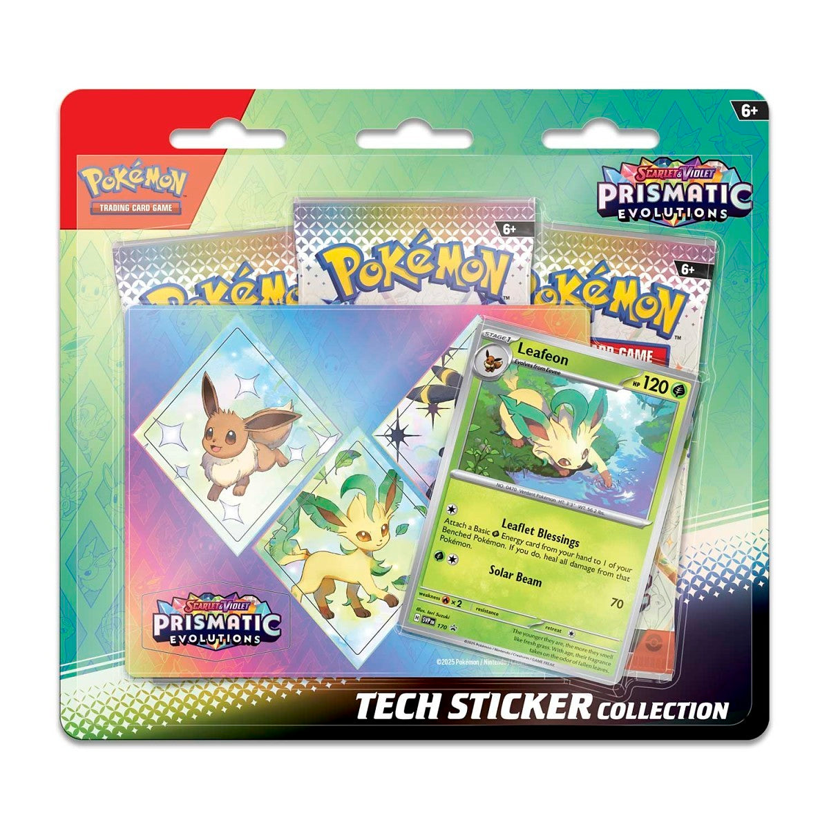 Pokémon - Prismatic Evolutions - Tech Sticker Collection (Leafeon)