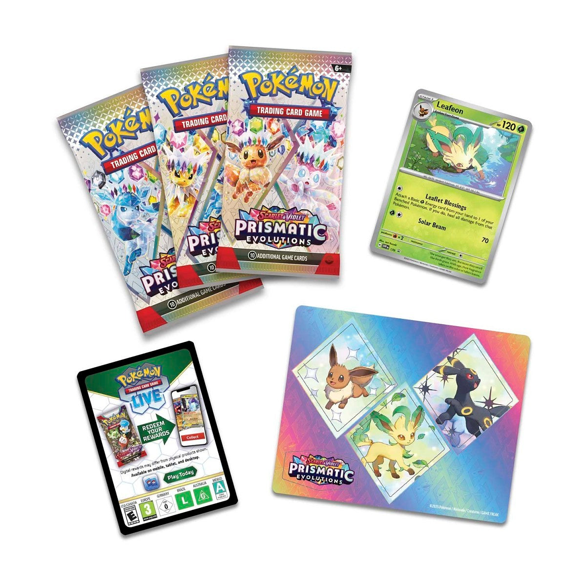 Pokémon - Prismatic Evolutions - Tech Sticker Collection (Leafeon)