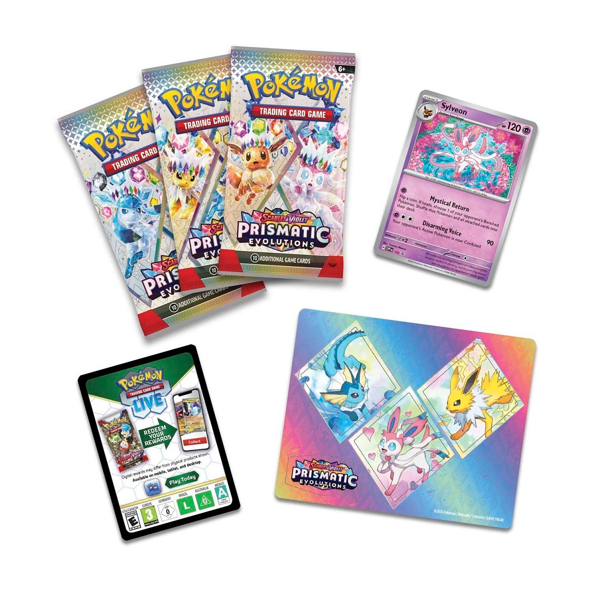 Pokémon - Prismatic Evolutions - Tech Sticker Collection (Sylveon)