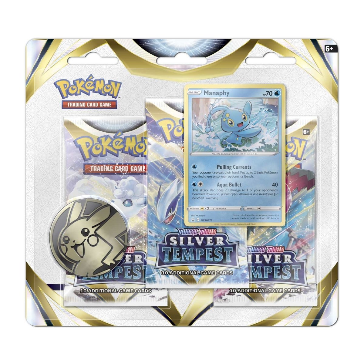 Pokémon - Silver Tempest - 3 Pack Blister (Manaphy)