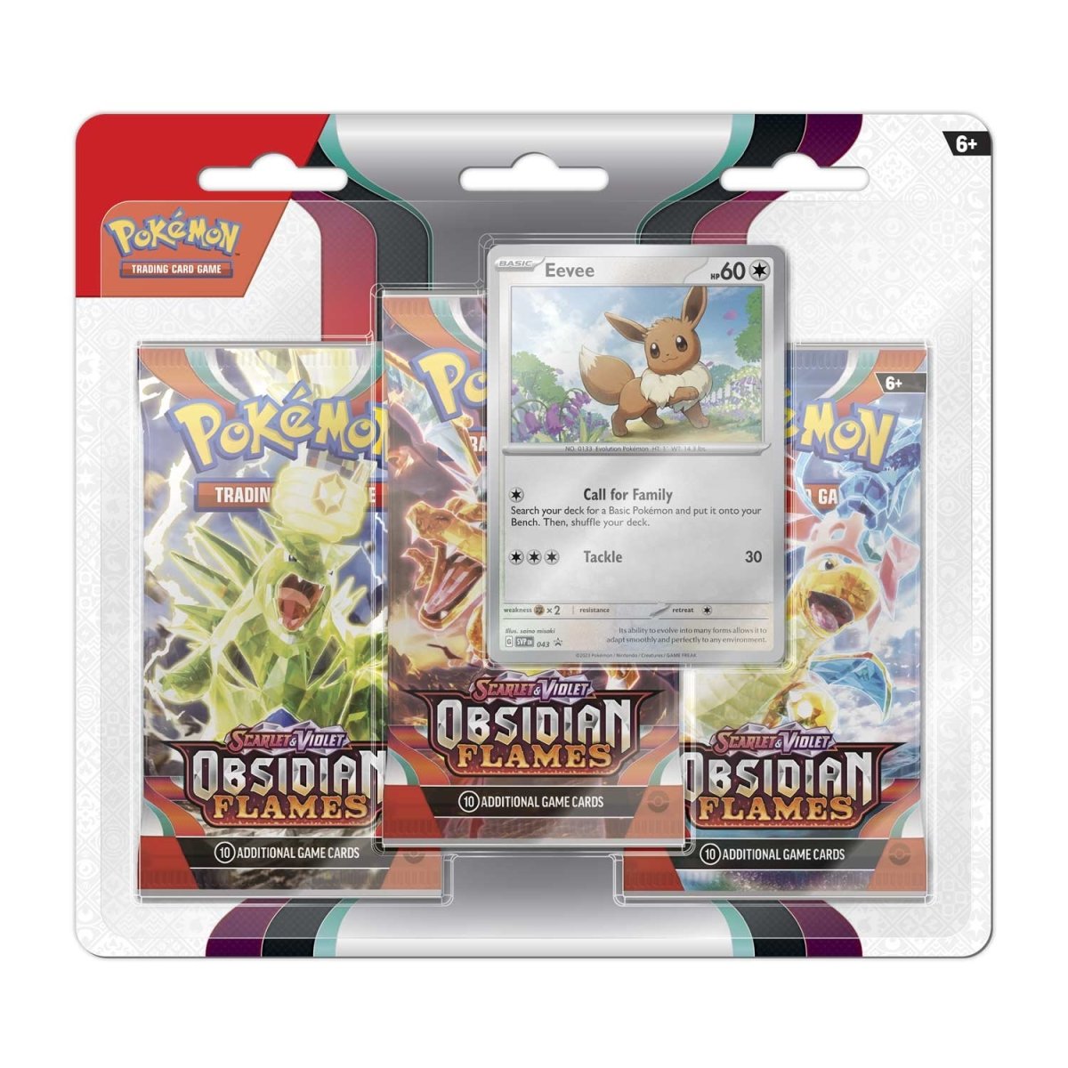 Pokémon - Obsidian Flames - 3 Pack Blister
