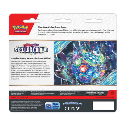 Pokémon - Stellar Crown - 3 Pack Blister