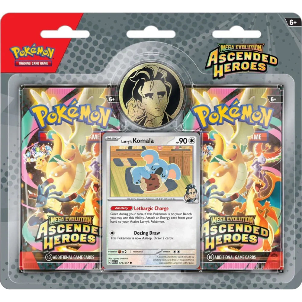 Pokémon - Ascended Heroes - 2 Pack Blister - Larry's Komala