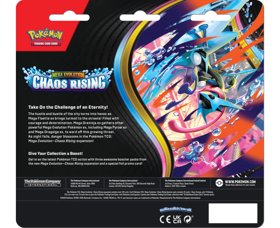 Pokémon - Chaos Rising - 3 Pack Blister