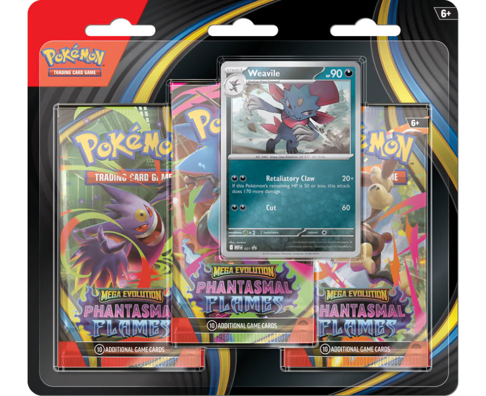 Pokémon - Phantasmal Flames - 3 Pack Blister