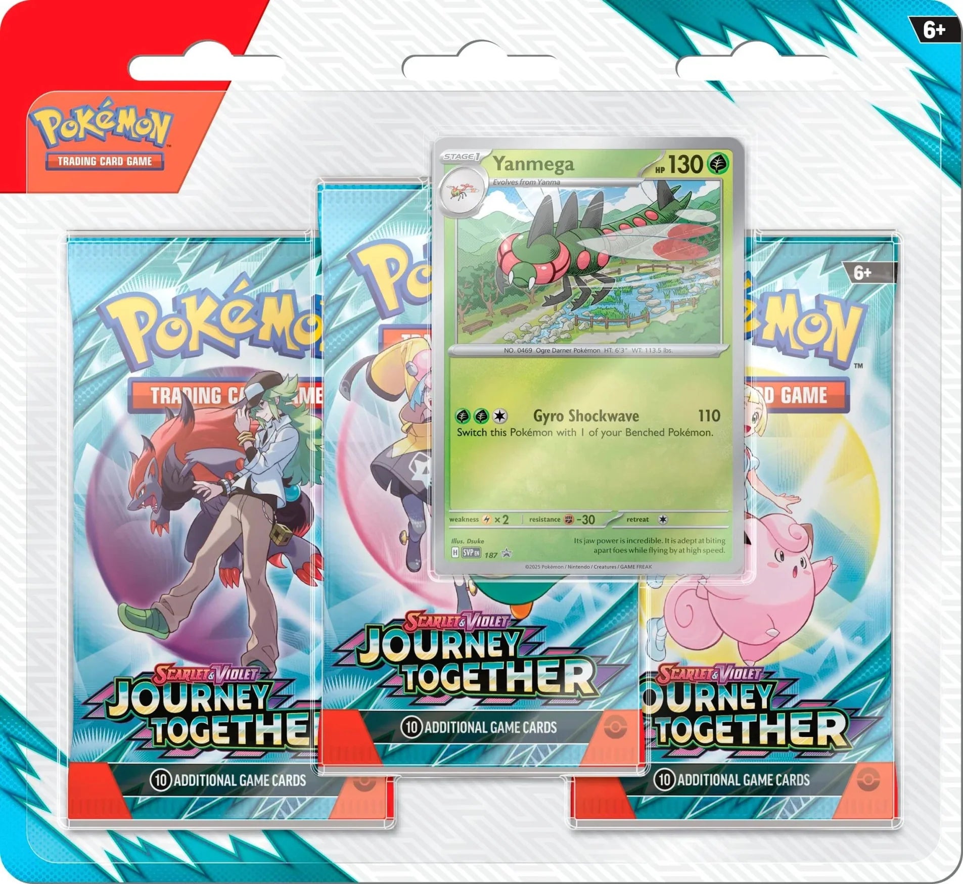 Pokémon - Journey Together - 3 Pack Blister