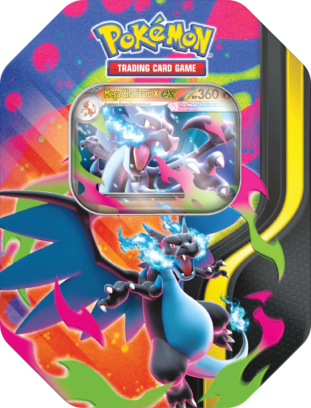 Pokémon - Mega Charizard Tin - Mega Charizard X EX