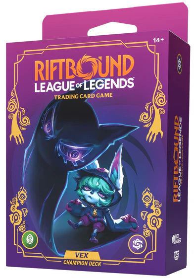 League Of Legends Riftbound TCG - Unleashed Champion Deck - Vex