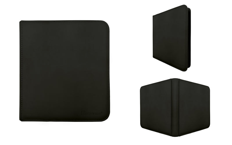 Ultra Pro - 12-Pocket Binder - Vivid Zippered Black