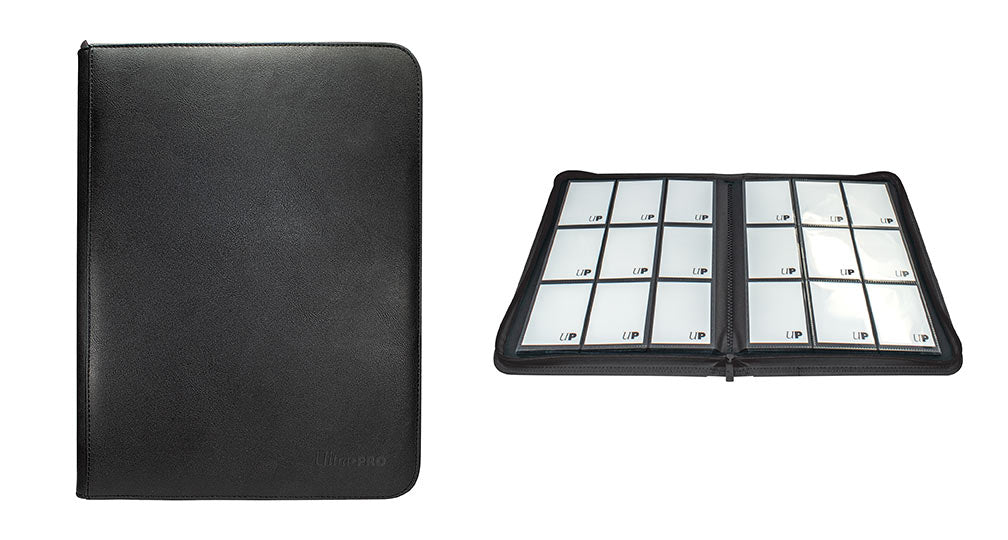 Ultra Pro - 9-Pocket Binder - Vivid Zippered Black