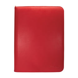 Ultra Pro - 9-Pocket Binder - Vivid Zippered Red