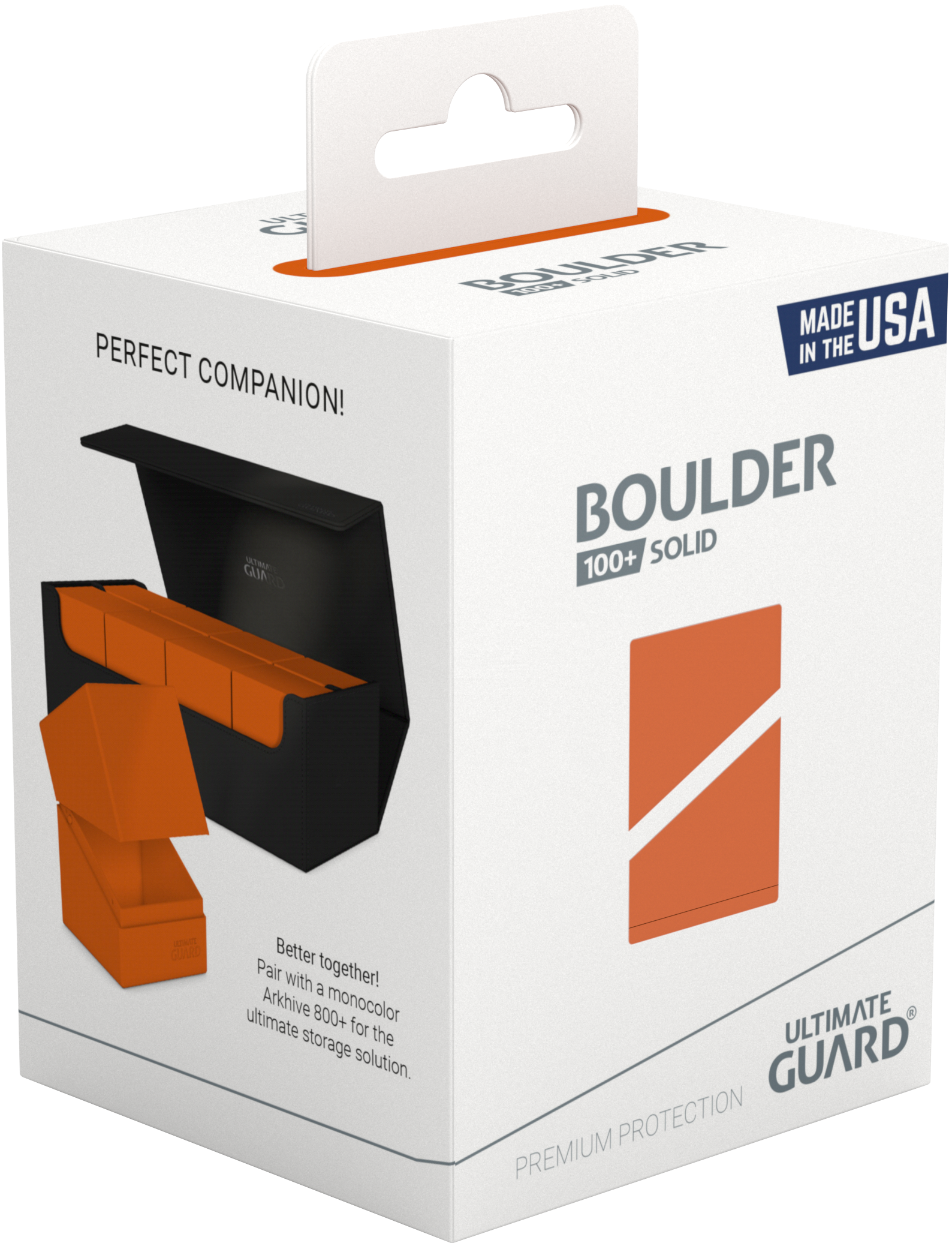 Ultimate Guard - Boulder 100+ - Deck Case - Solid Orange