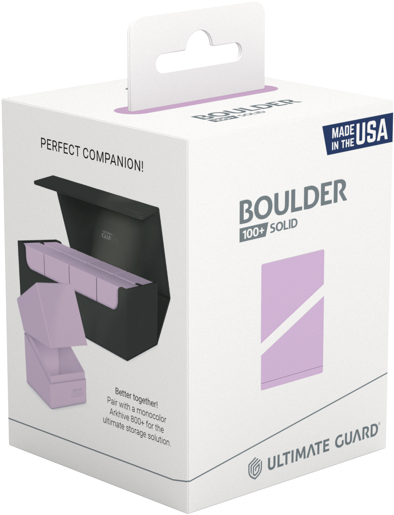 Ultimate Guard - Boulder 100+ - Deck Case - Pastel Solid Lavender Purple