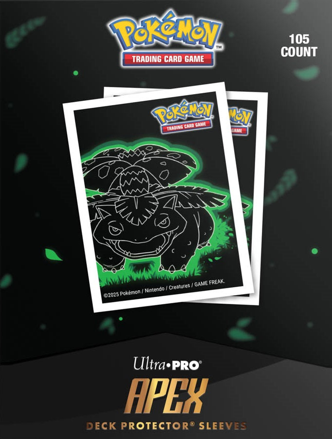 Ultra Pro - Pokémon - Deck Protector Neon Kanto - Venusaur Card Sleeves 105CT