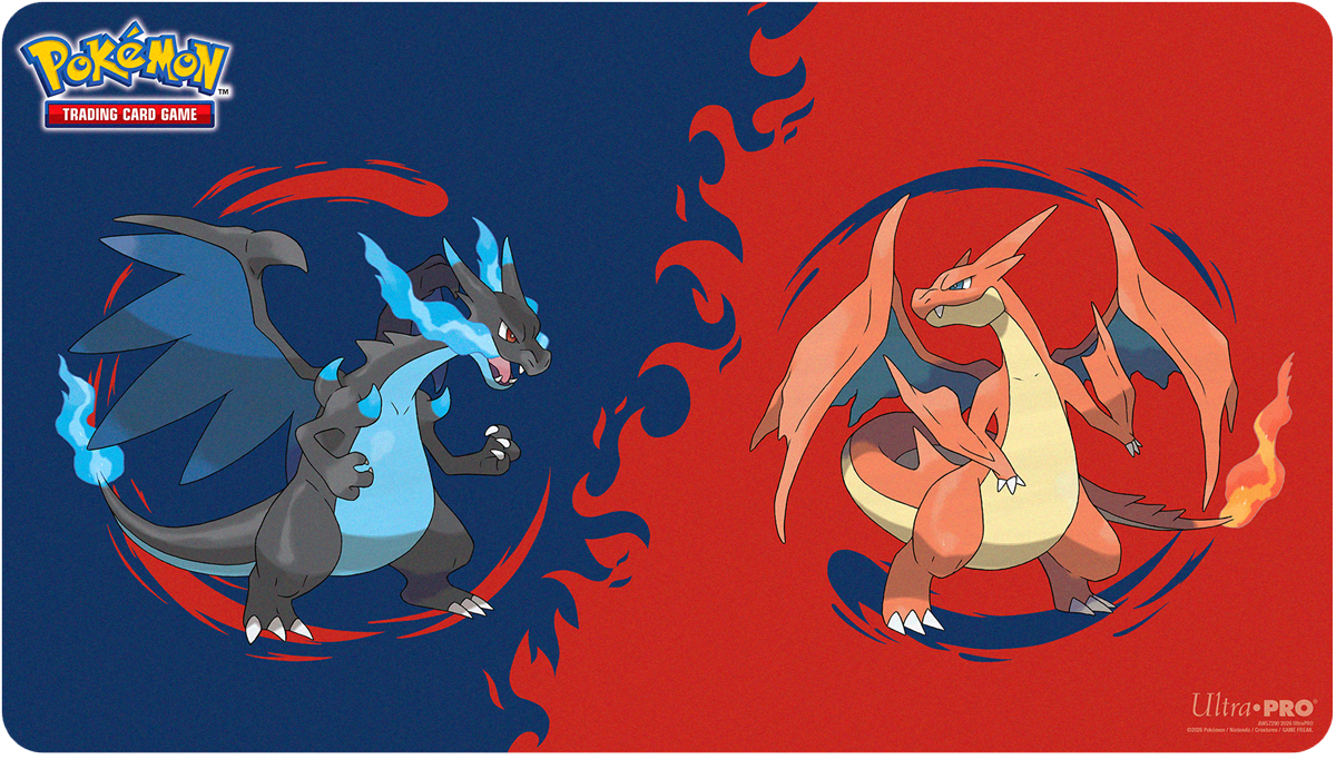 Ultra Pro - Pokémon - Playmat - Mega Charizard X & Mega Charizard Y