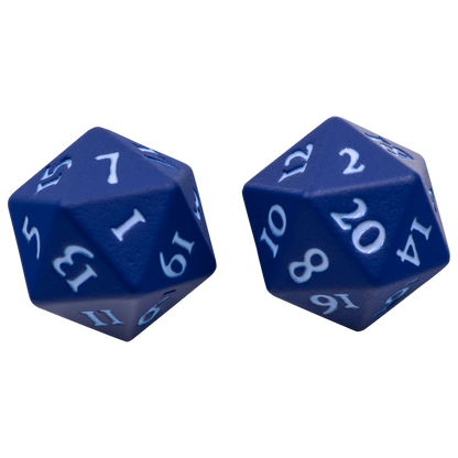 Ultra Pro - Dice Set - Heavy Metal 2 Piece D20 - Vivid Blue