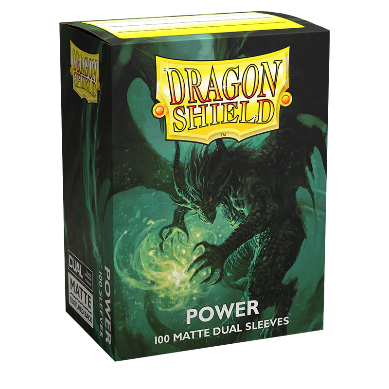 Dragon Shield - Standard Size - Matte Dual Green Power 100CT