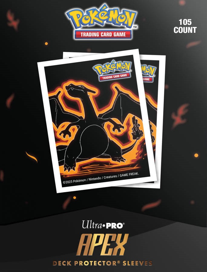 Ultra Pro - Pokémon - Deck Protector Neon Kanto - Charizard Card Sleeves 105CT