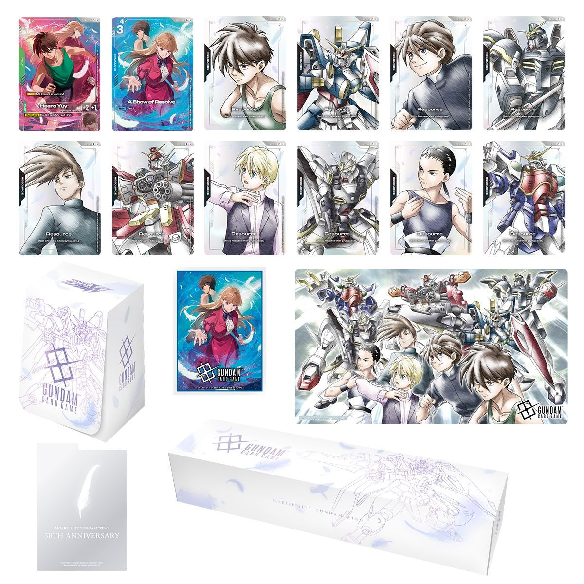 Gundam Card Game - Premium Accessory Set - PB01 - Mobile Suit Gundam Wing
