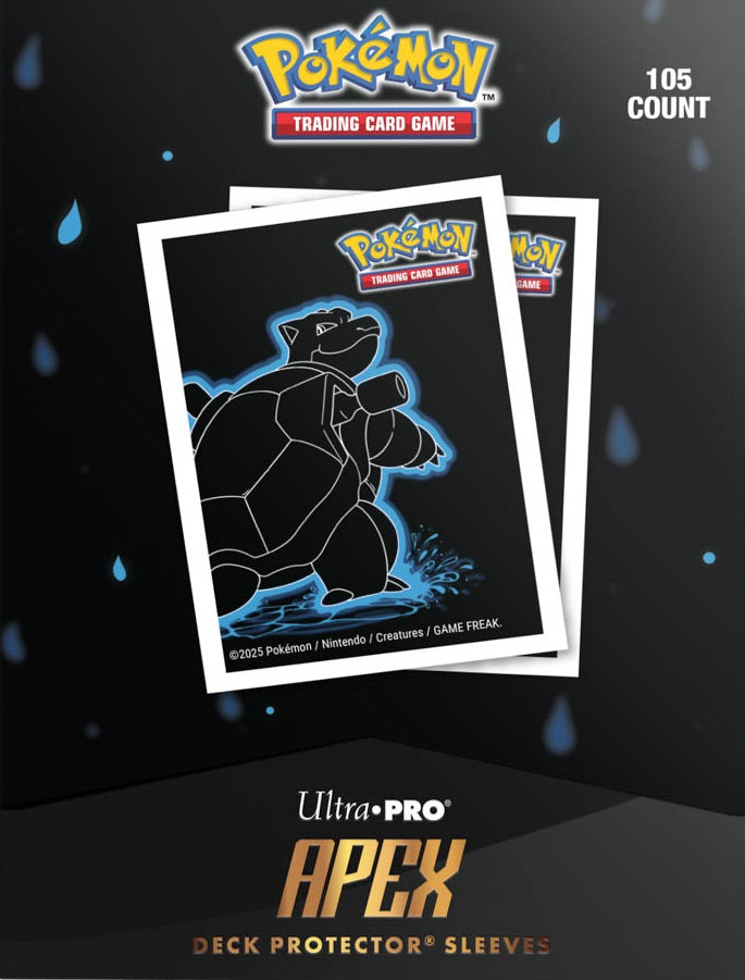 Ultra Pro - Pokémon - Deck Protector Neon Kanto - Blastoise Card Sleeves 105CT