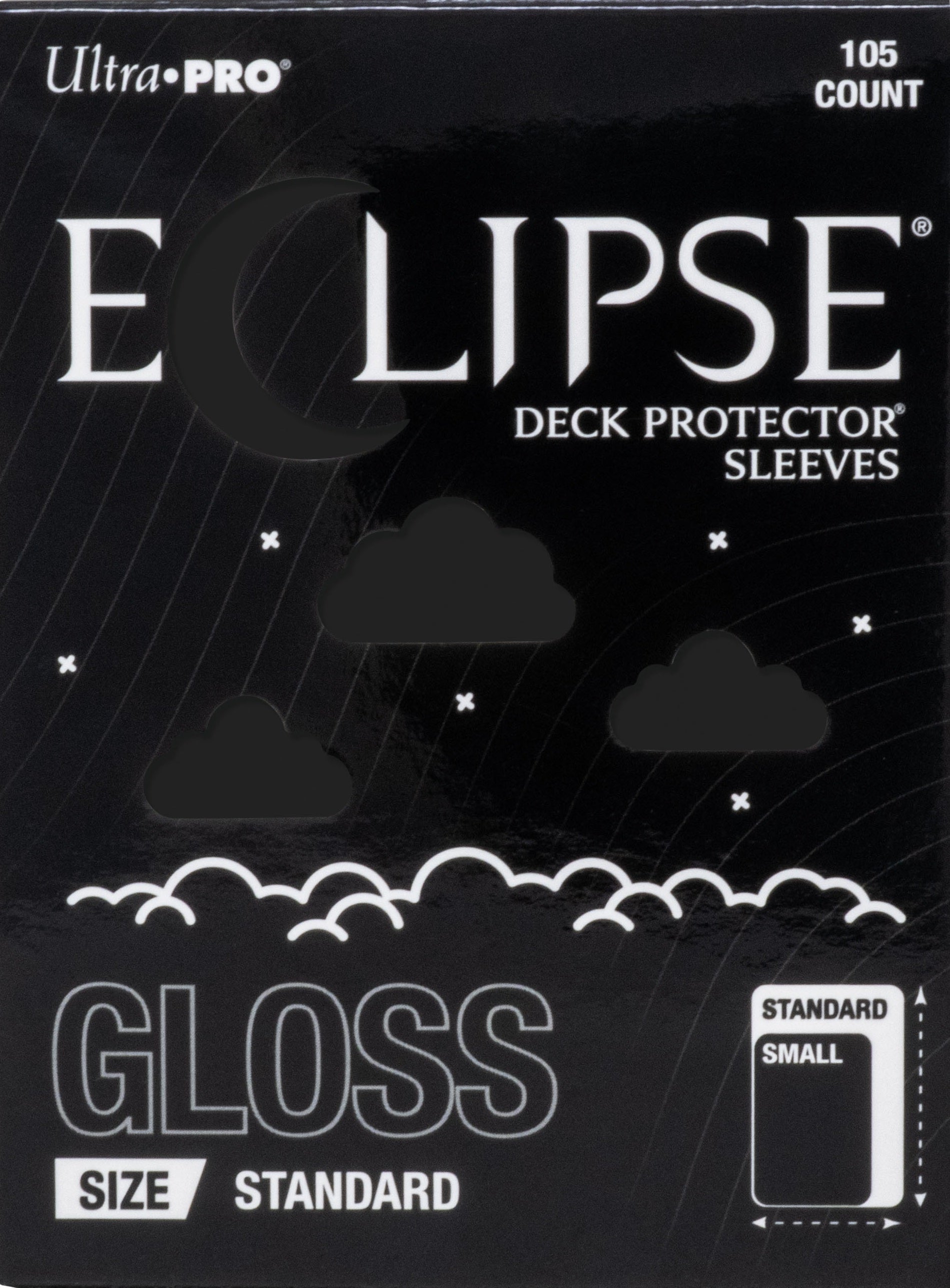 Ultra Pro - Deck Protector - Enhanced Eclipse Gloss - Jet Black 105CT